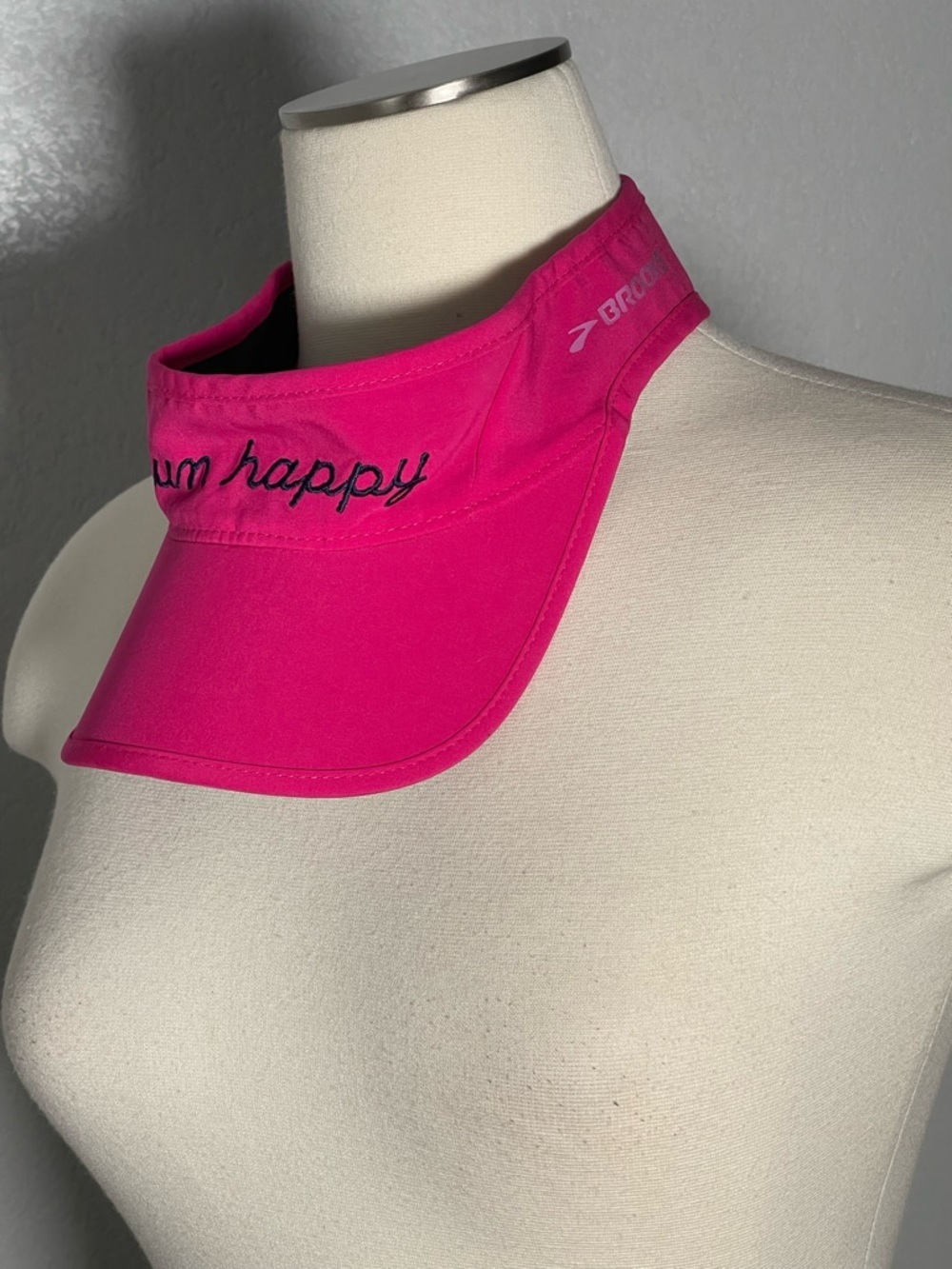 Brooks Hot Pink Adjustable Run Visor